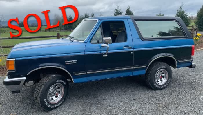 1989 Ford Bronco XLT <font color=red>*SOLD*</font color>