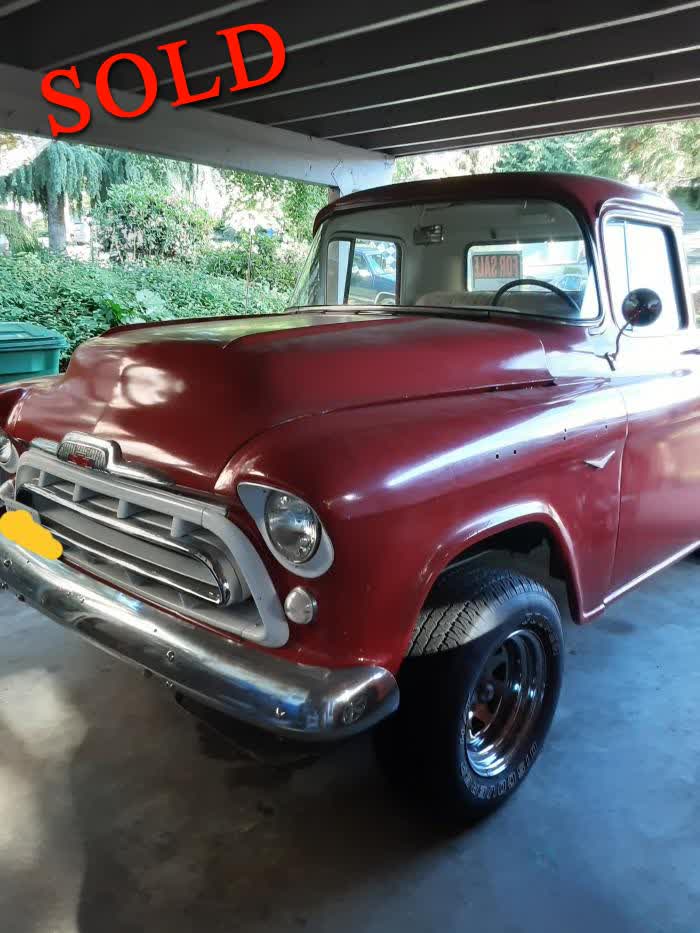 1957 Chevrolet Pickup <font color=red>*SOLD*</font color>